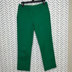 Boden Twill Smooth Fit Green Crop Trouser Size 4 petite